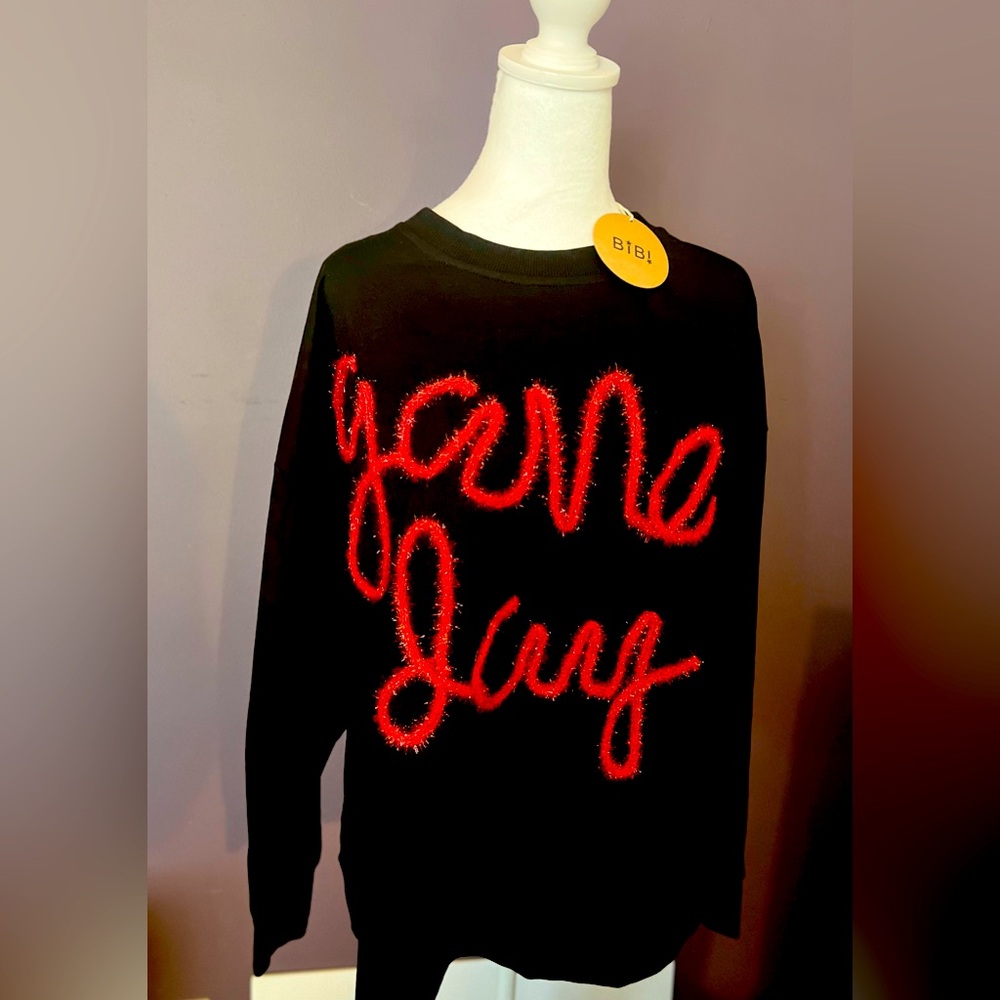 BiBi Black Graphic Long Sleeve Hoodie